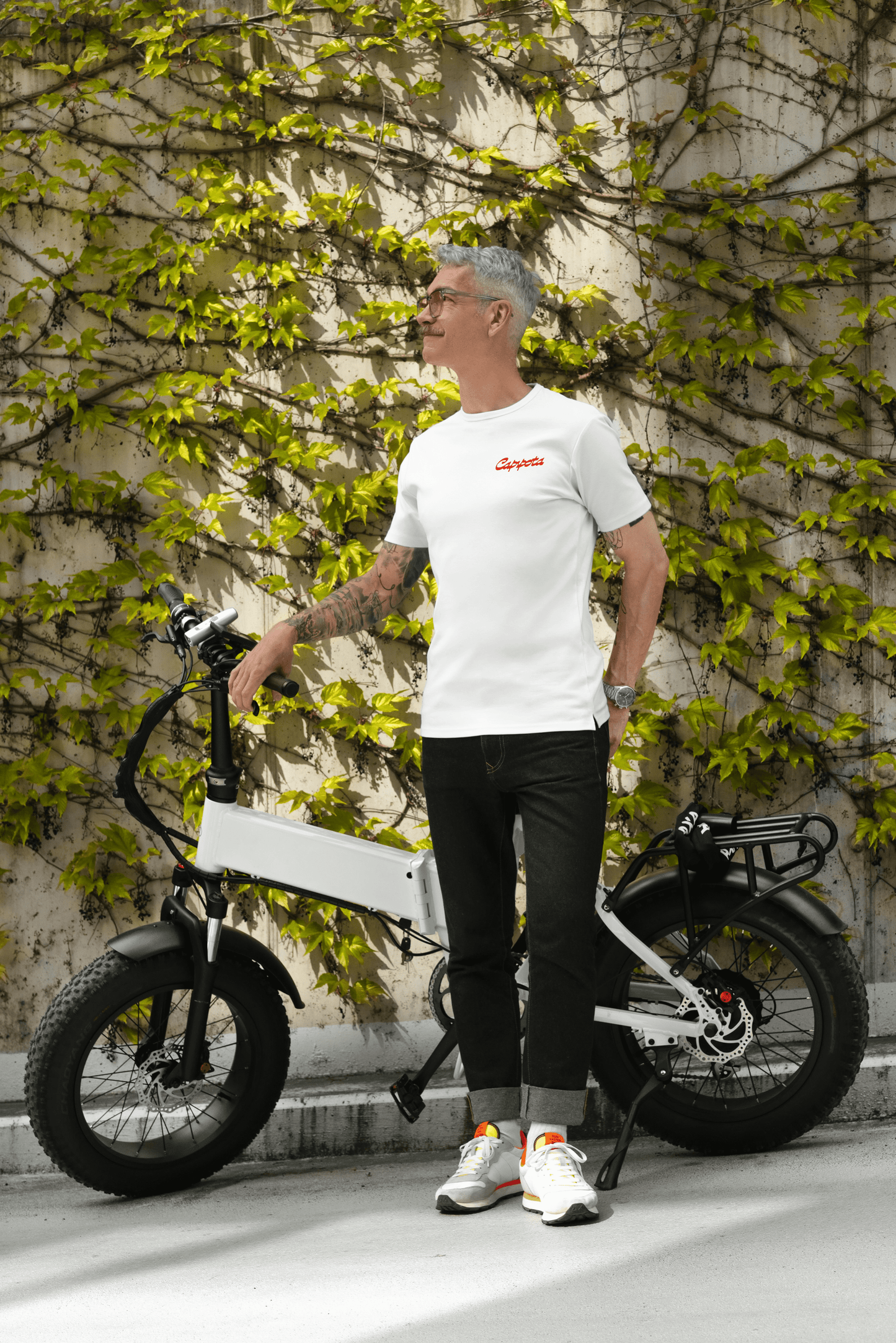 Camiseta gravel blanca commuter GRAVELICIOUS