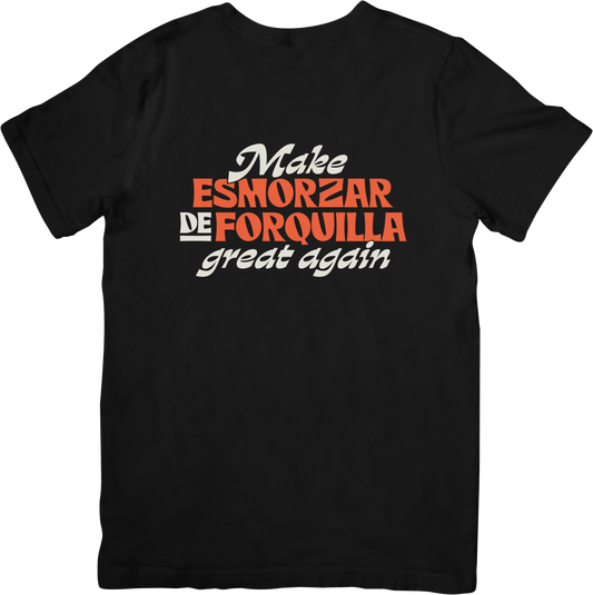 Camiseta Esmorzar de forquilla Negra